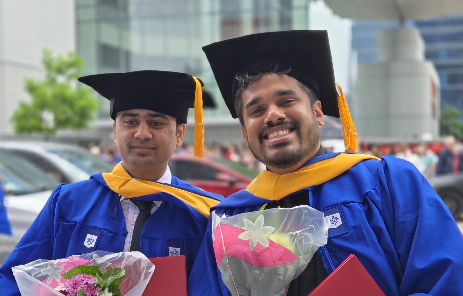 Sameer and I at our graduation ceremony